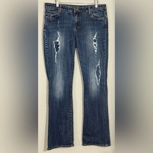 Kut from the Kloth Distressed Bootcut Jeans Sz12 KP696MH6